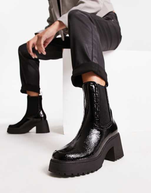 Heeled boots hot sale chunky