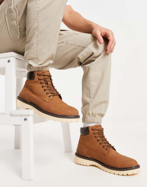 crítico Rareza Cuerpo River Island chunky hiking boots in brown | ASOS