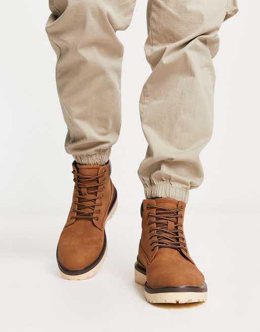 crítico Rareza Cuerpo River Island chunky hiking boots in brown | ASOS