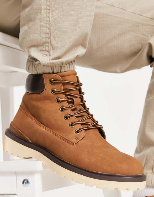 crítico Rareza Cuerpo River Island chunky hiking boots in brown | ASOS