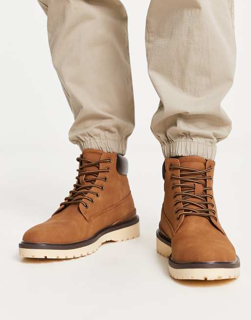 crítico Rareza Cuerpo River Island chunky hiking boots in brown | ASOS