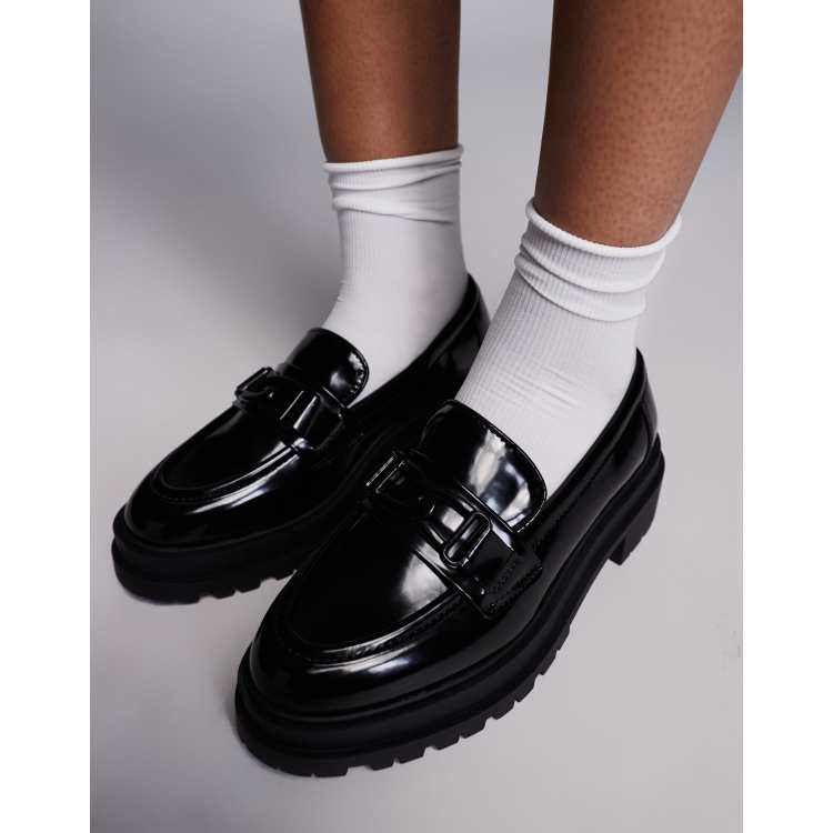 River Island chunky loafers in black | ASOS display picture 3