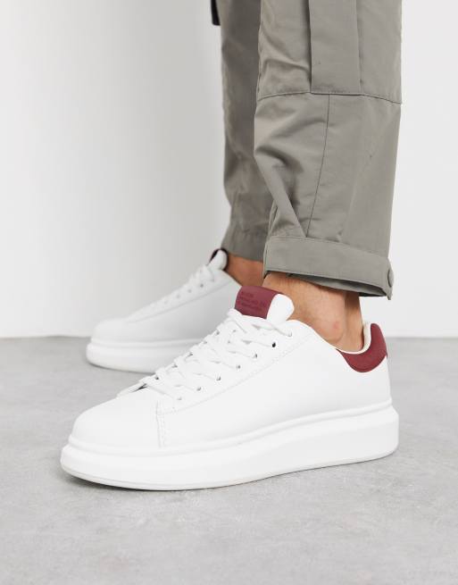 River Island chunky sole sneaker in white | ASOS