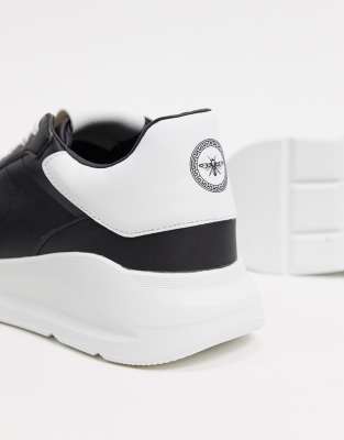 river island black chunky trainers