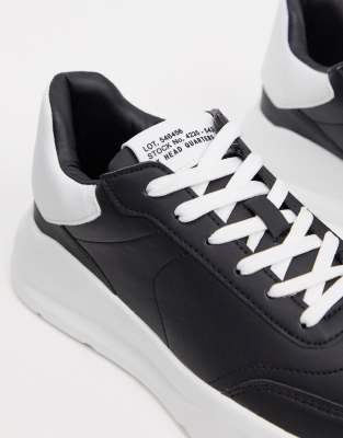 river island black chunky trainers
