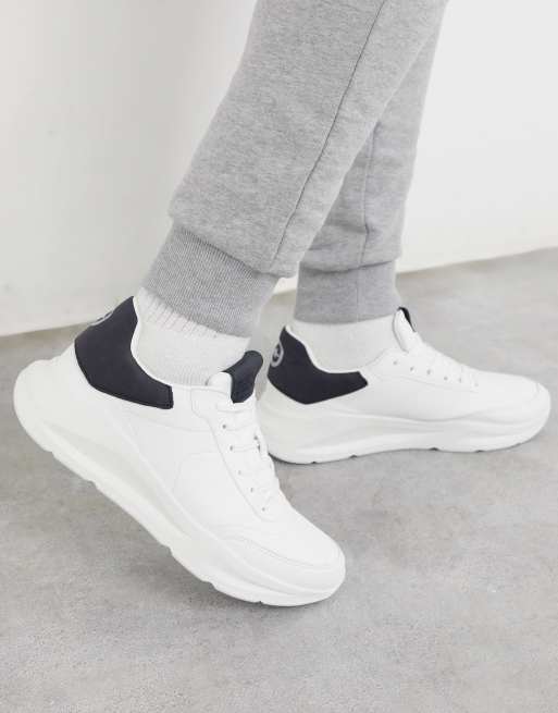 river island chunky lace up trainers