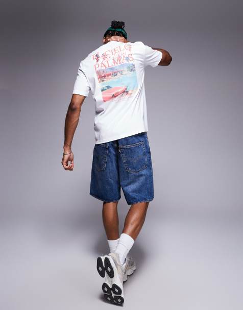 River Island Cielo Palmas t-shirt in white - view 1