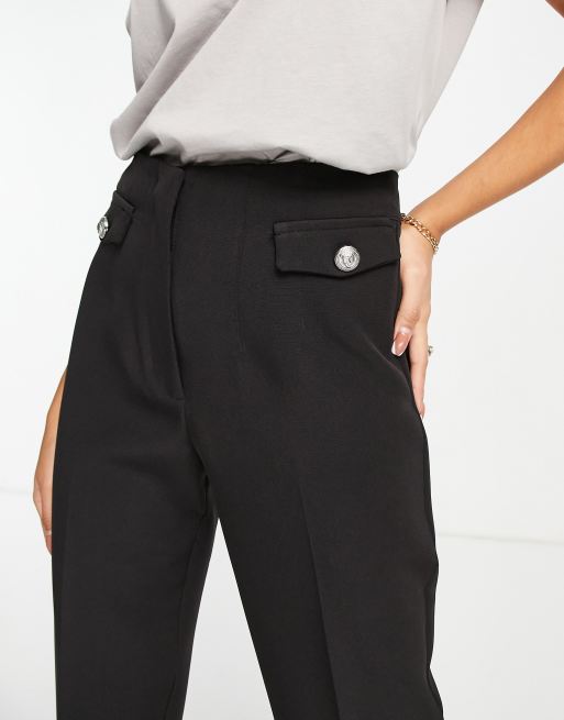 River Island cigarette trouser in black