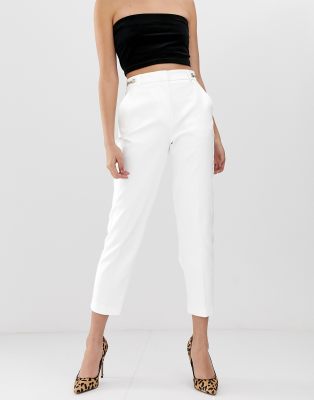 river island white trousers