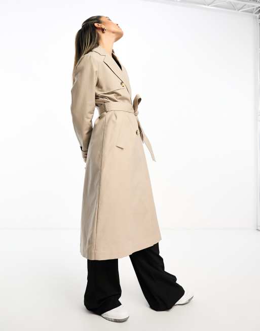 River Island classic trench coat in beige