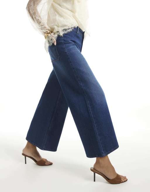 River Island Clean culotte jeans in denim, 2 of 4