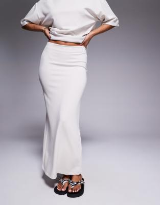 RIVER ISLAND CLEAN NEOPRENE MAXI SKIRT 
