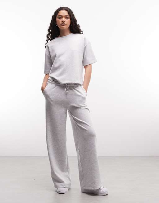 River Island clean oversized t-shirt in grey marl, 2 of 4