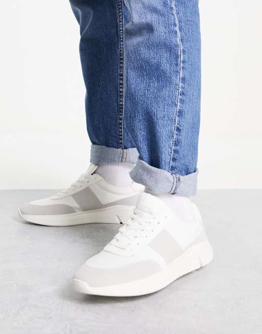 River Island clean trainers in white | ASOS