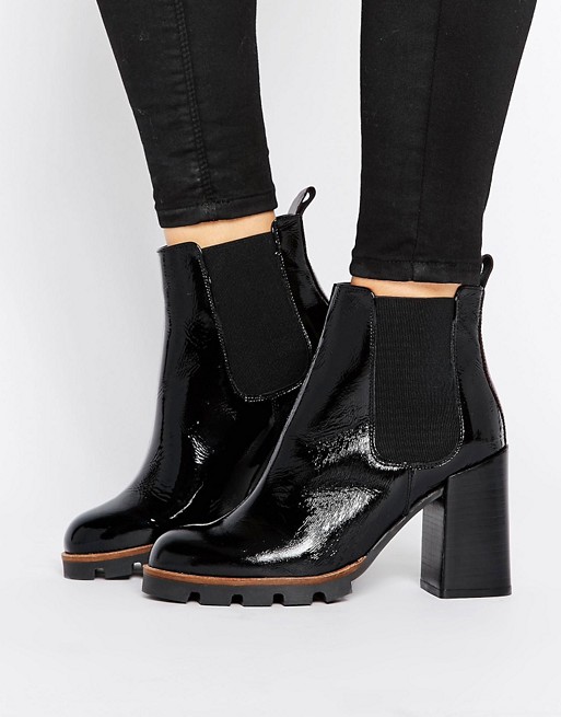 River Island Cleated Sole Heeled Boots | ASOS