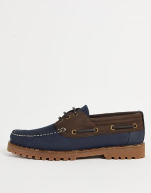River Island Navy Loafers with Cleated Sole Honduras Ubuy