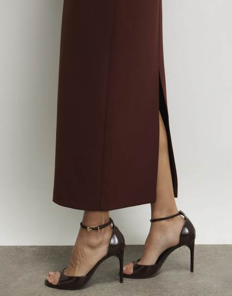 River Island Closed back heels in brown - dark - view 1