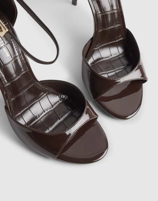 River Island Closed back heels in brown - dark, 3 of 4