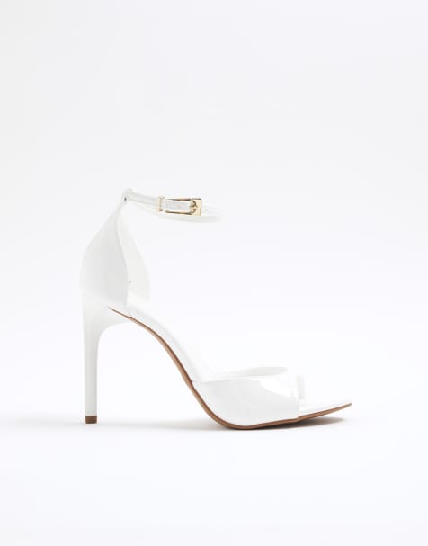 River Island Closed back heels in white - view 1