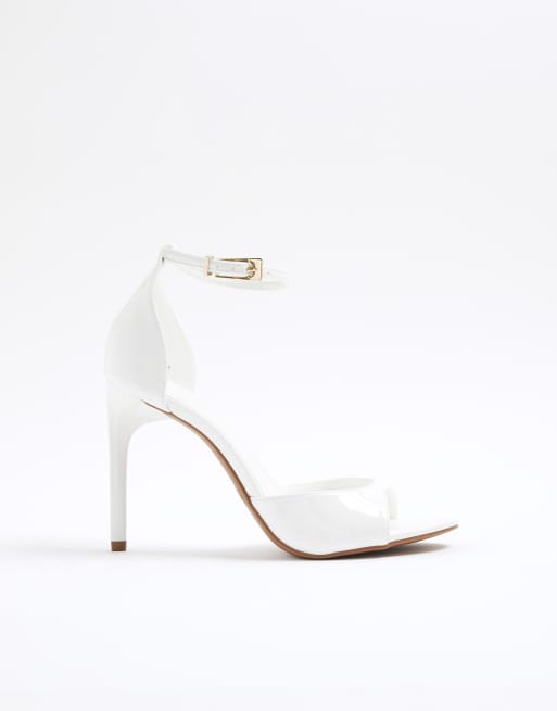 River Island Closed back heels in white