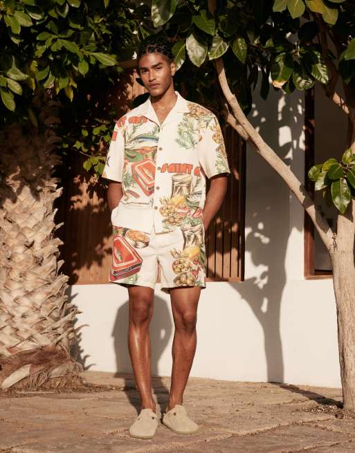 River Island co-ord in sardine print