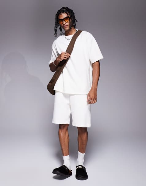 River Island - Co-ord set met textuur in ecru - view 1