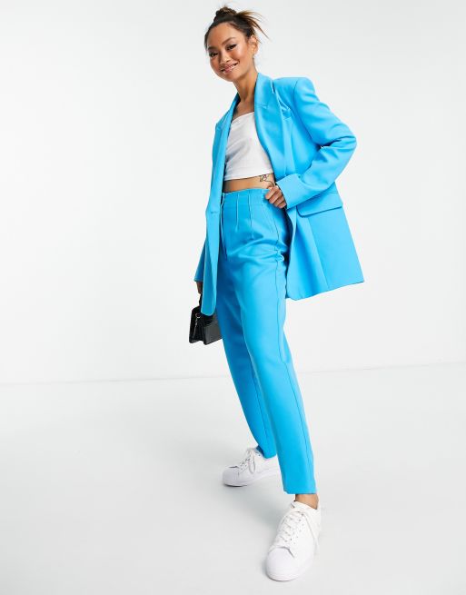 River Island co-ord tailored trouser in bright blue