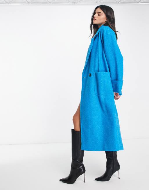 Bright blue clearance coat