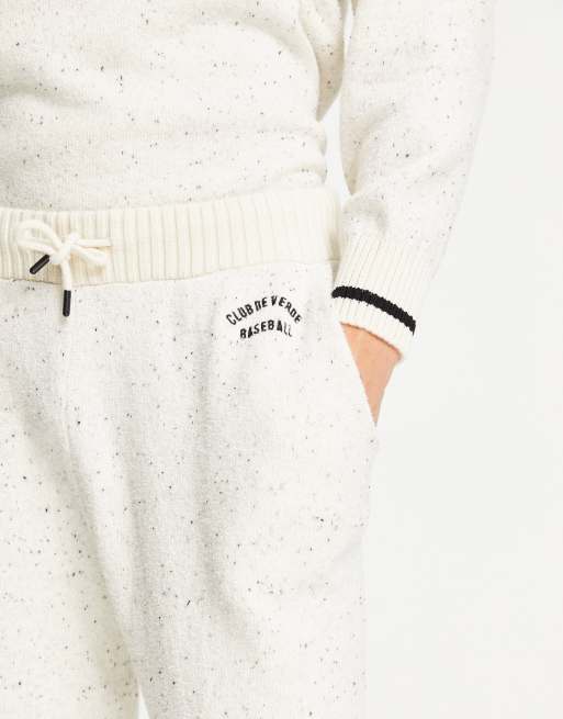 River Island - College-joggingbukser i ecru, 3 af 4