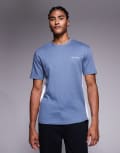 [River Island] River Island contrast ringer t-shirt in dusty blue XS Blue - Medium