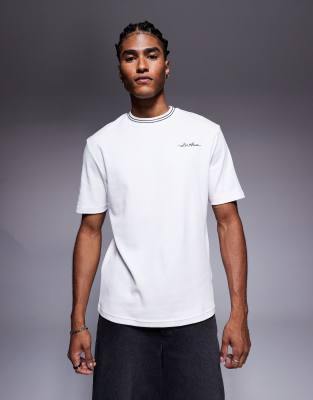 River Island Contrast Ringer T-shirt In White