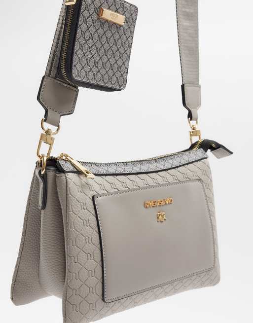 Light grey outlet cross body bag