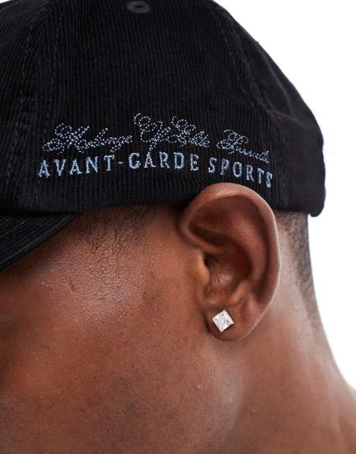 River Island cord cap in black