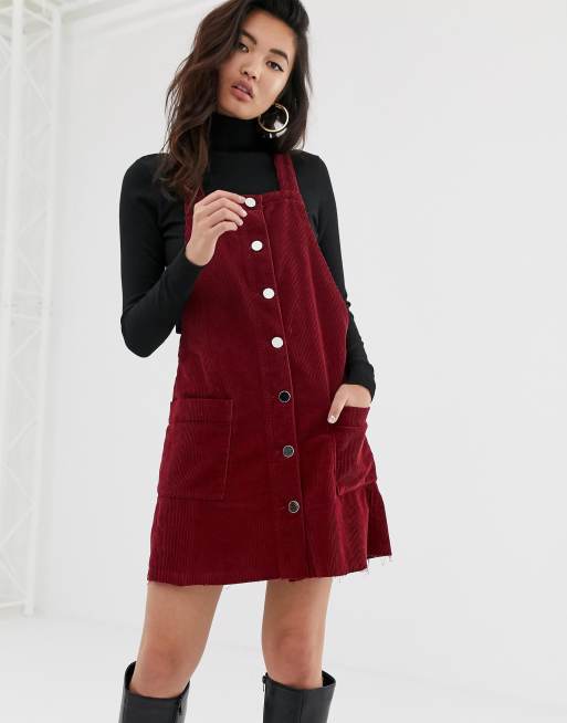 Burgundy shop cord dress