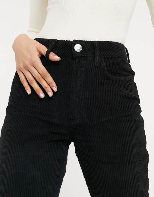 Black cord hot sale mom jeans