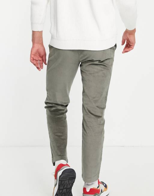 River Island - Corduroy broek in groen, 2 van 4