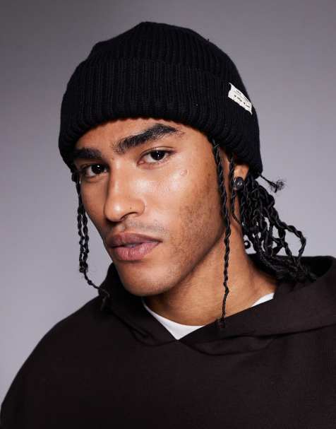 River Island core docker beanie in black - view 1