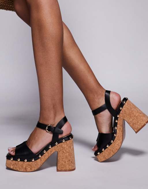 TOP Moda Women's Platform Closed Toe Sandals - 4 Inch Chunky Heel, Ankle Strap, Retro Style Dress Shoes - View #11