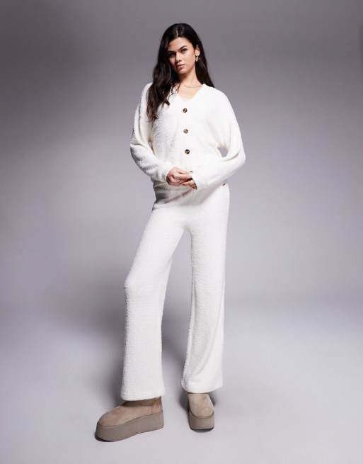 River Island cosy cardigan in cream (part of a set), 4 of 4