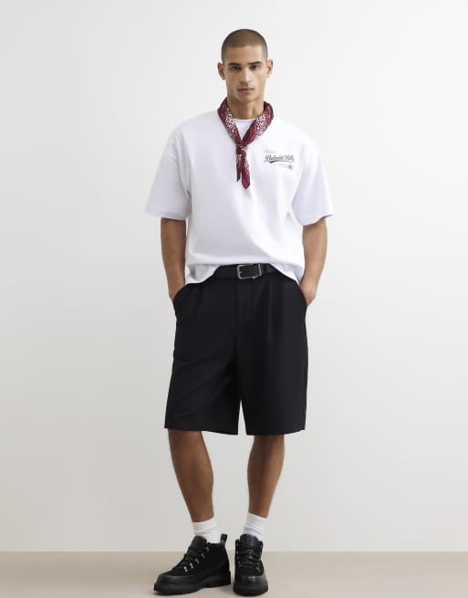 River Island Cotton embroidered belmont t-shirt in white, 3 of 4