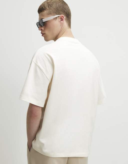 River Island Cotton floral pocket t-shirt in white, 4 of 4