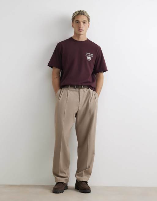 River Island Cotton open road horses t-shirt in brown, 2 of 4