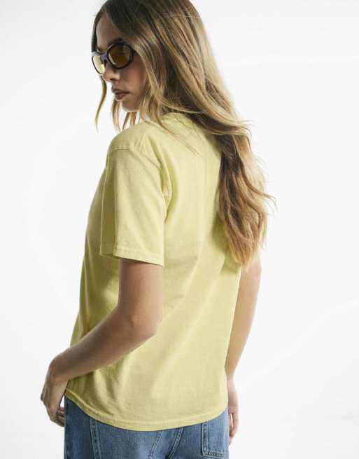 River Island Cotton organised chaos t-shirt in yellow, 4 of 4