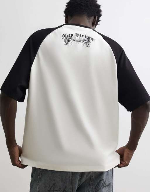 River Island cotton snake raglan t-shirt in ecru, 2 of 4