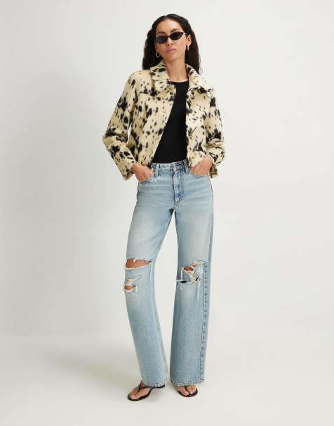 River Island Cow print jacket in black - view 1