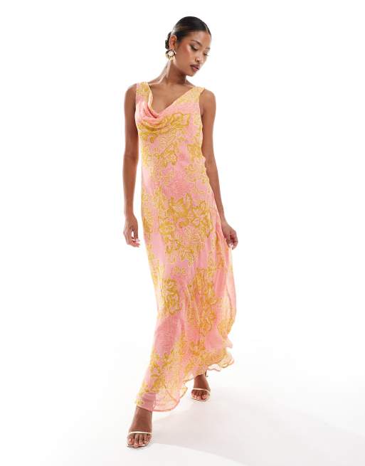 Bright maxi dress best sale