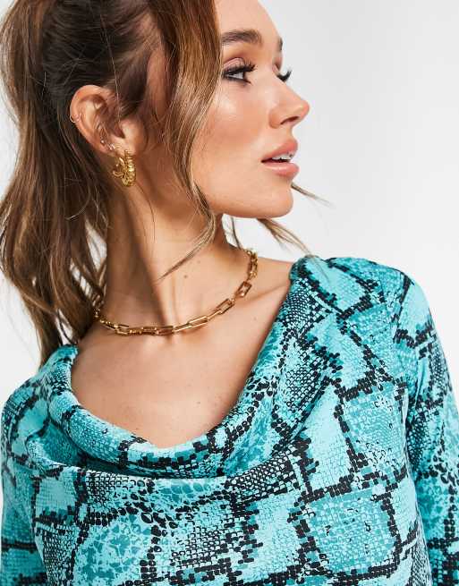 Snakeskin dress hot sale river island