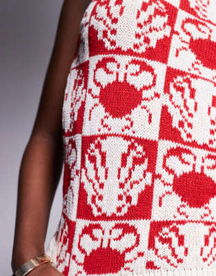 River Island Crab Shell Knit Tank Top