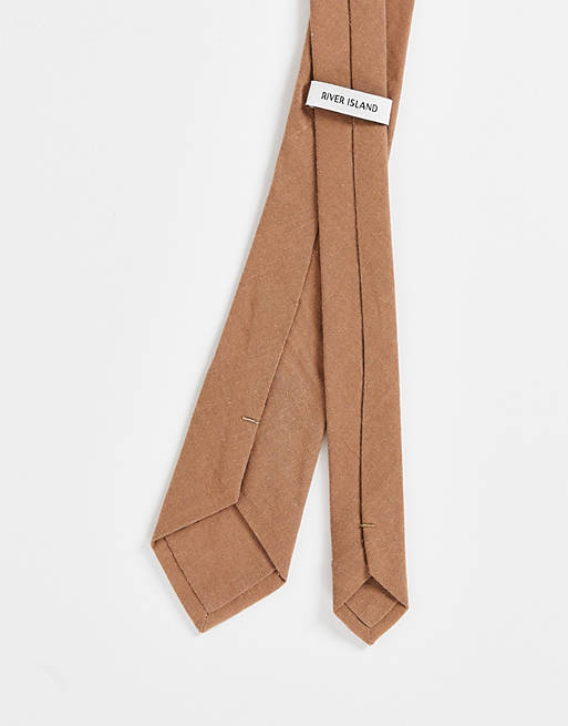 Asos Uomo Accessori Cravatte e accessori Cravatte Cravatta testurizzata color ruggine 