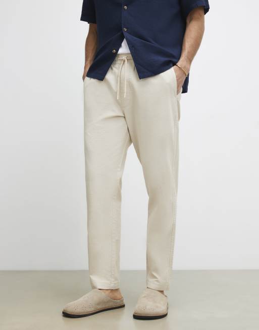 River Island Cream slim fit joggers in ecru, 2 of 4